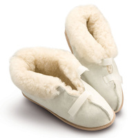 Closed Toe Sheepskin Slippers - Medium