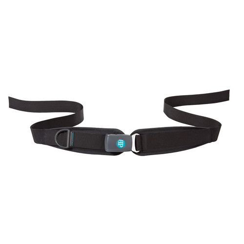 2 Point Padded Hip Belts - Large - Flat-Mount - Center-Pull - Push Button