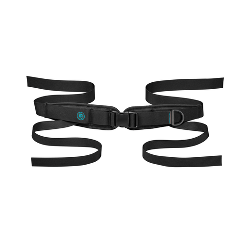4 Point Padded Hip Belts - Large - Flat-Mount - Center-Pull - Plastic-Side Release