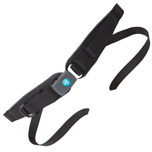 4 Point Padded Hip Belts - Medium - Flat-Mount - Rear-Pull - Push Button