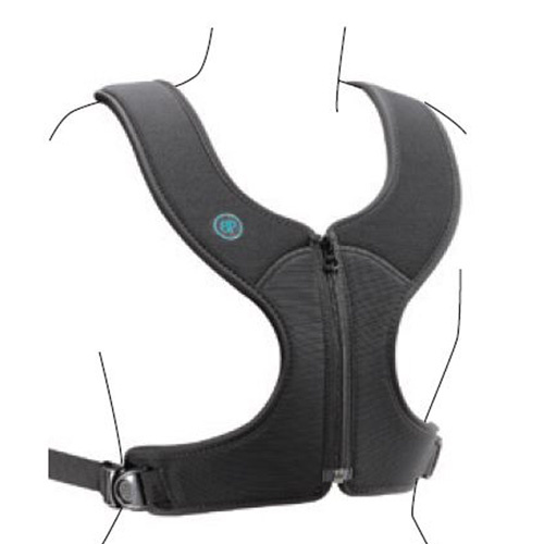 Narrow Stayflex Chest Support - Extra Large - Flat-Mount - With Zipper