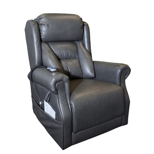 Oslo Minister Lift Chair - Anthracite Petite (Leather)