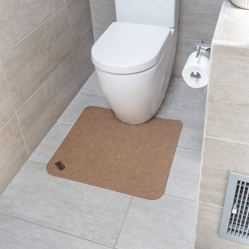 Conni Toilet Floor Mat - Pebble