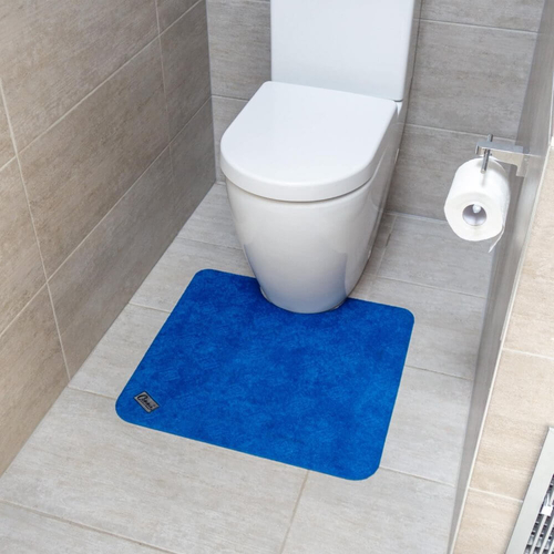 Conni Toilet Floor Mat - Royal Blue