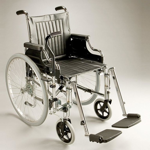 Poirier Lever Drive Wheelchair - Left Drive Side - 46cm Seat Width