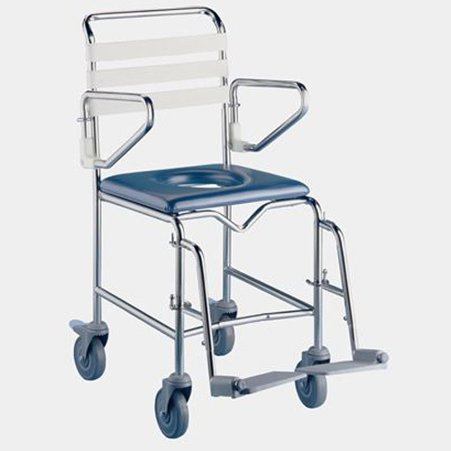 Attendant Propelled Shower Commode - Personal Use - Rear Swivel Castors