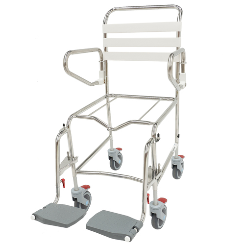 Attendant Propelled Height Adjustable Shower Commode