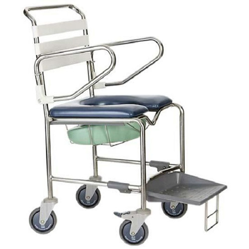 Attendant Propelled Shower Commode - Rear Braking Castors