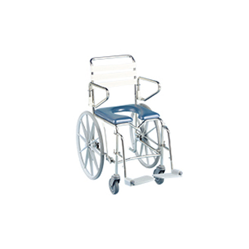 Self Propelled Shower Commode with Large Rear Wheels
