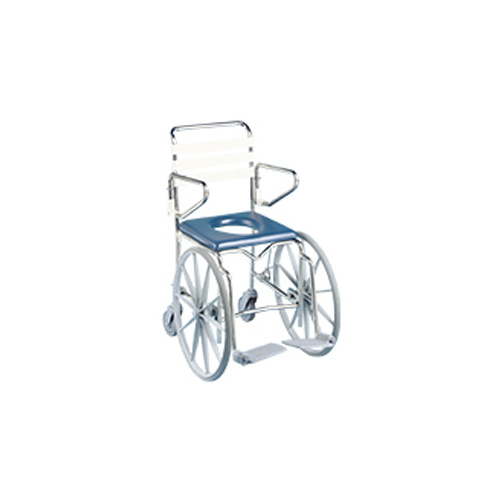 Self-Propelled Shower Commode with Large Front Wheels