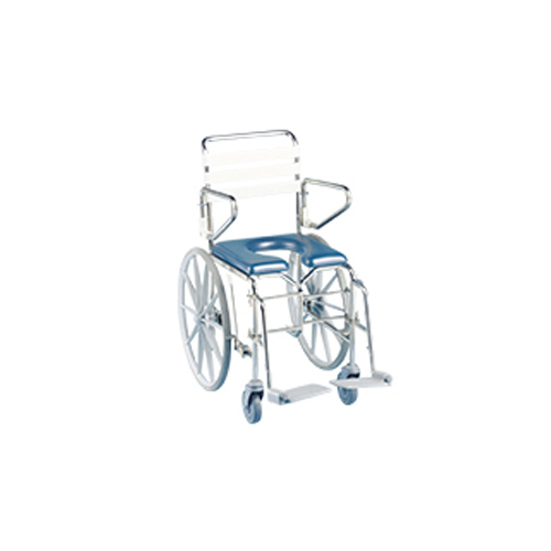 Folding Self-Propelled Shower Commode - Right Side Opening
