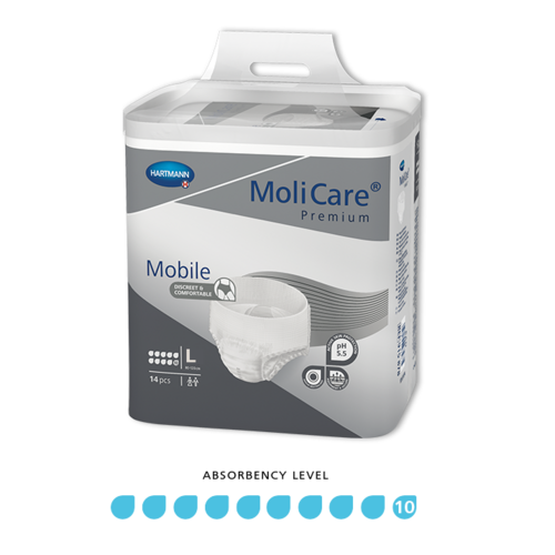 MoliCare Mobile Pull-Ups - 10 Drops - Large - Pkt 14