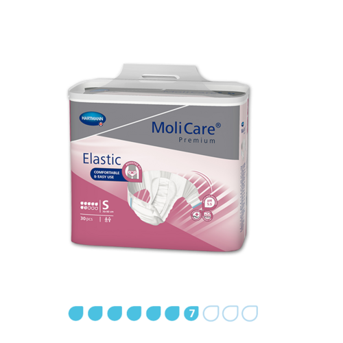 Molicare Premium Elastic - 7 Drops - Small - Pkt 30