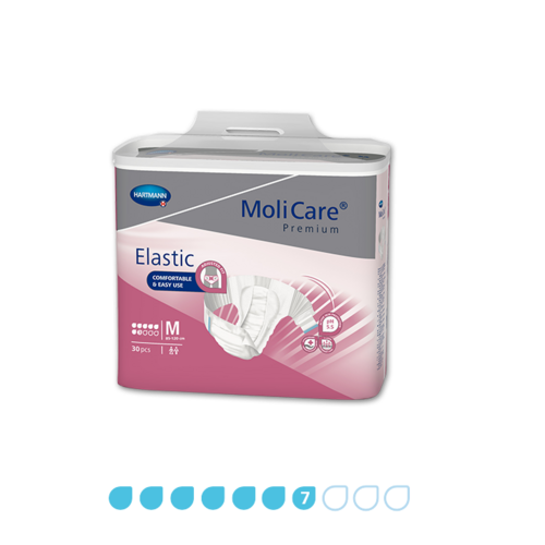 Molicare Premium Elastic - 7 Drops - Medium - Pkt 30