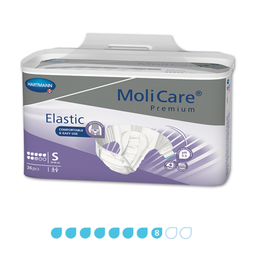Molicare Premium Elastic - 8 Drops - Small - Pkt 26
