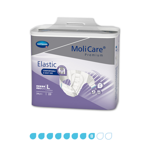 Molicare Premium Elastic - 8 Drops - Large - Pkt 24