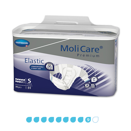 Molicare Premium Elastic - 9 Drops - Small - Pkt 26
