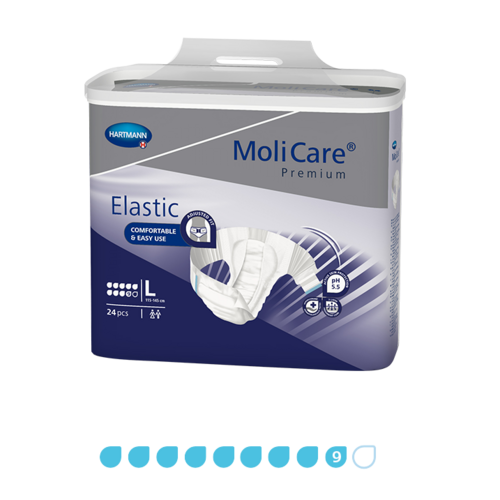 Molicare Premium Elastic - 9 Drops - Large - Pkt 24