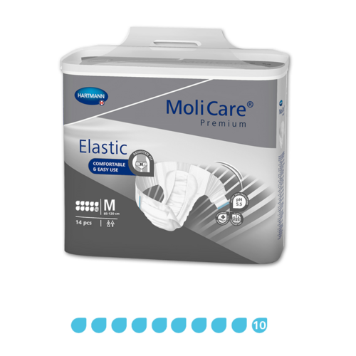 Molicare premium Elastic - 10 Drops - Medium - Pkt 14