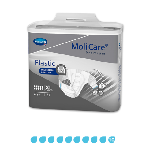 Molicare premium Elastic - 10 Drops - Extra Large - Pkt 14