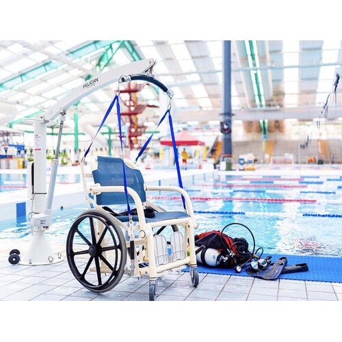 Pelican Pool/ Wet Area Wheelchair - Standard 150kg Lifting SWL