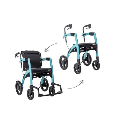 Rollz Motion 2-in-1 Convertible Walker - Island Blue (Small)