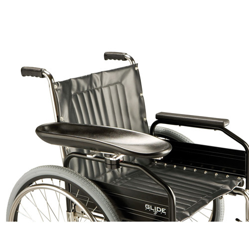 Manual Wheelchair Armrest Trough - Swivel Mounting Bracket Type