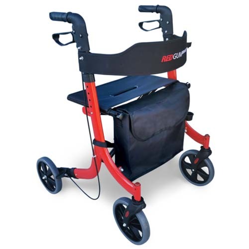 Redgum Aluminium Side Folding Walker